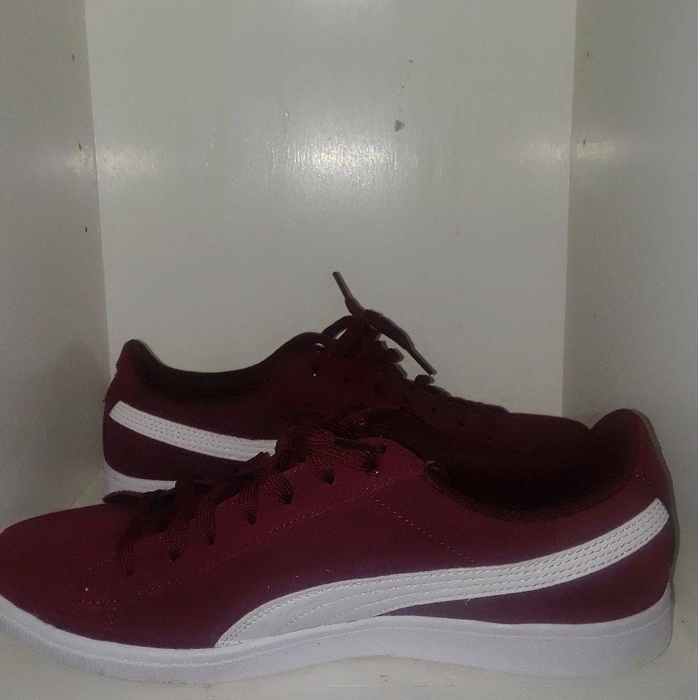 Burgundy Puma Sneakers
